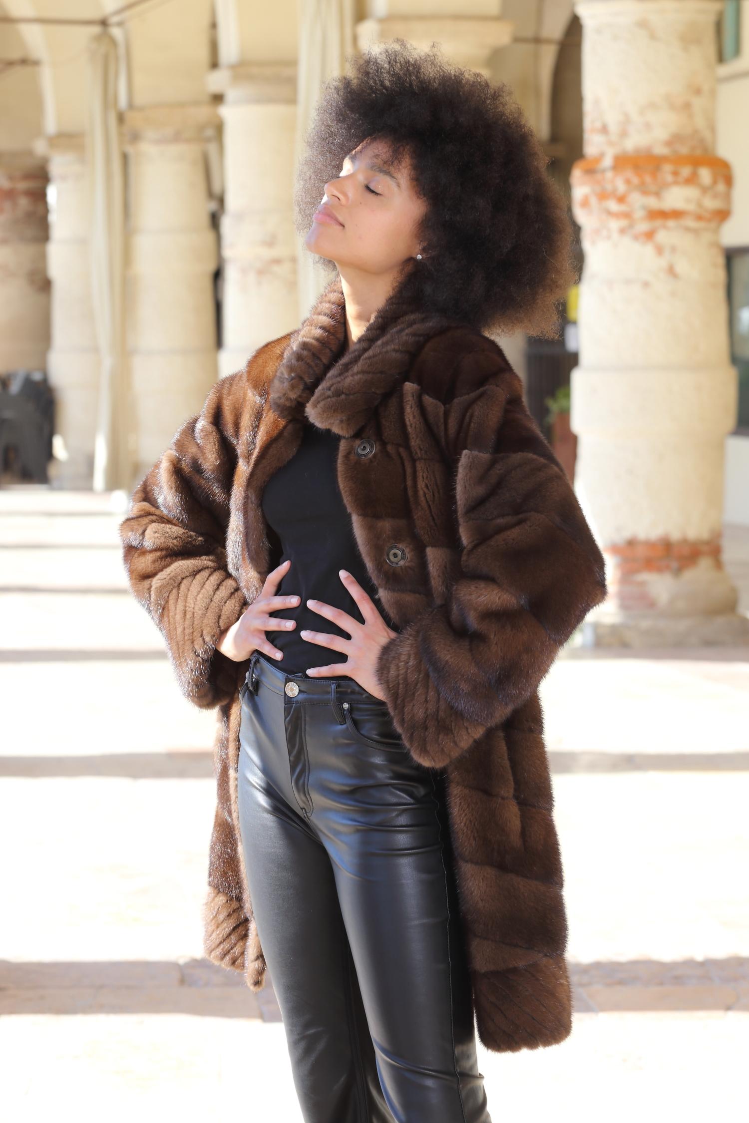 Cappotto in visone Demi Buff