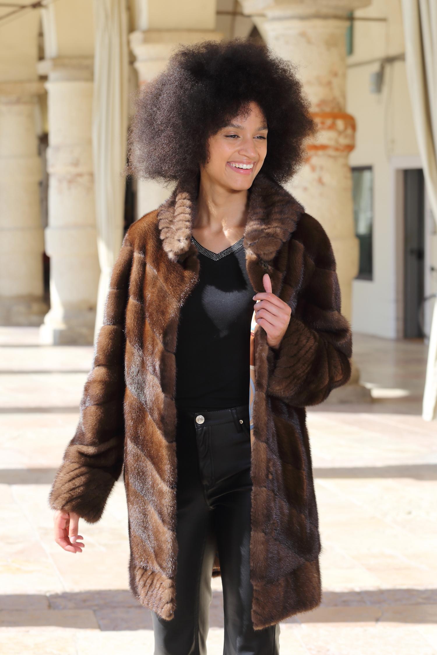 Cappotto in visone Demi Buff