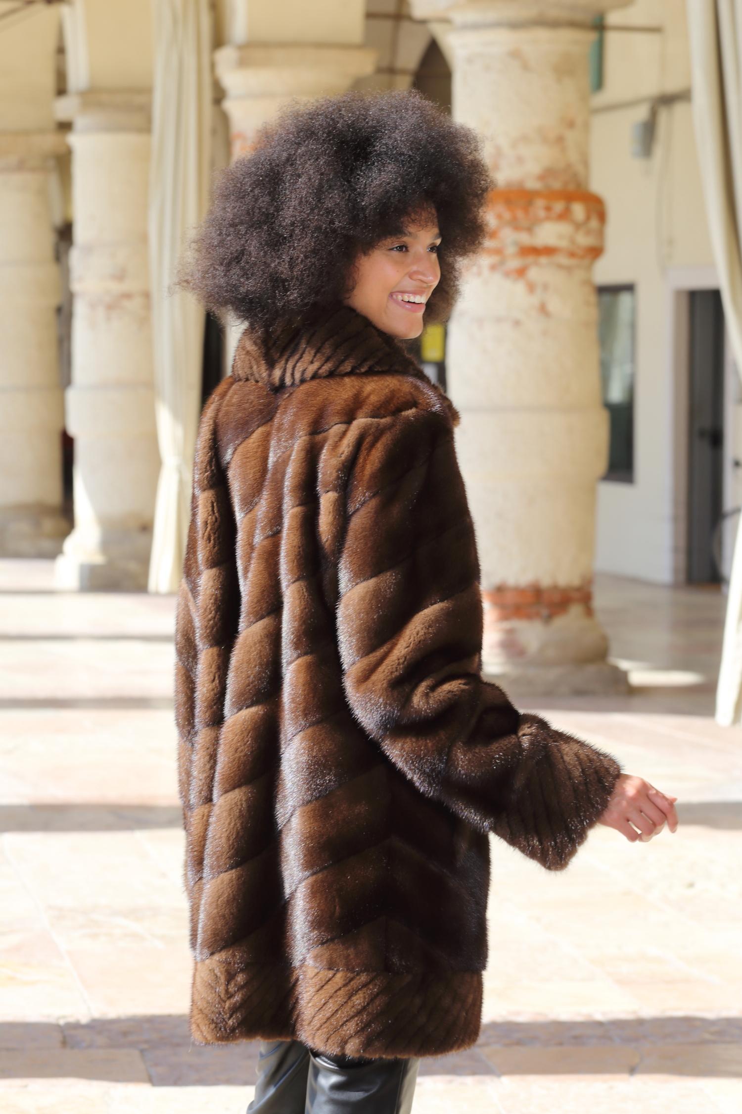 Cappotto in visone Demi Buff