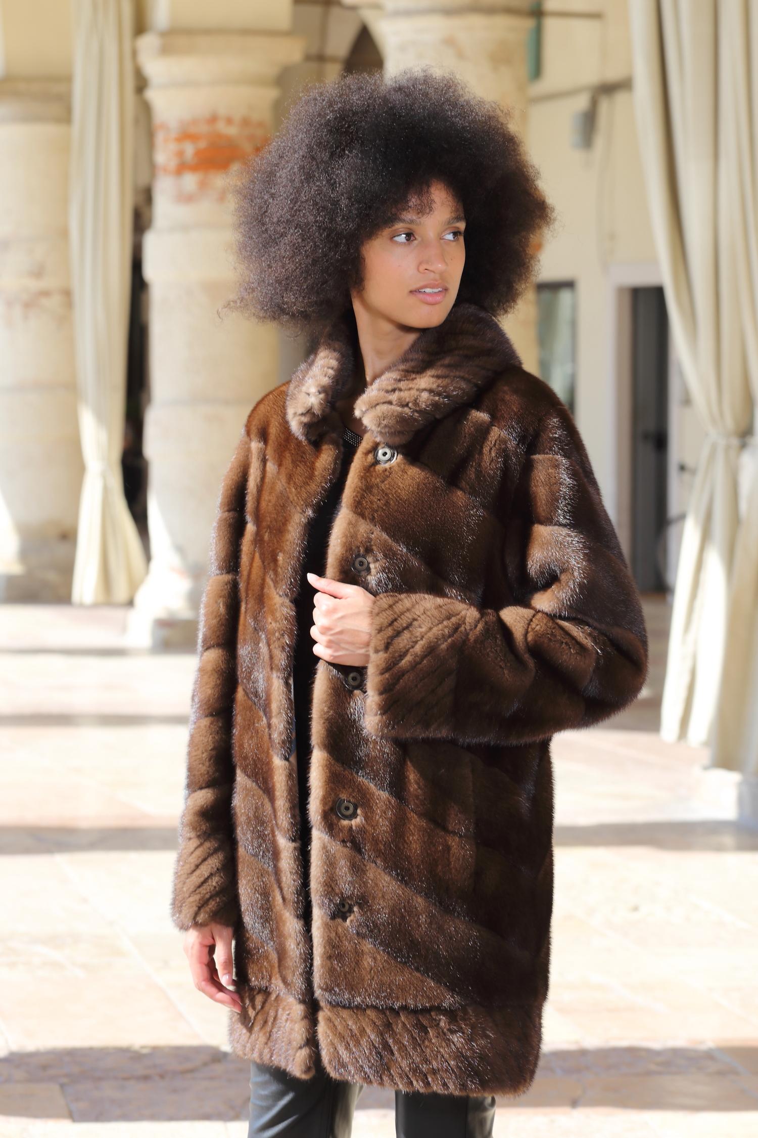 Cappotto in visone Demi Buff